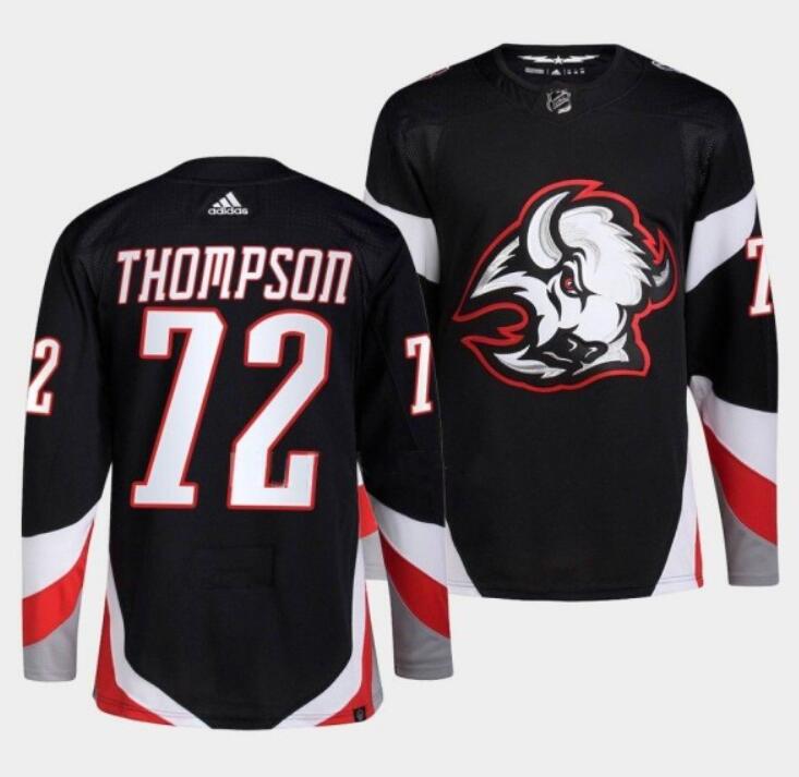 Youth Buffalo Sabres #72 Tage Thompson 2022/23 Black Stitched Jersey
